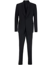 Emporio Armani - Single-Breasted Suit With Shawl Lapel - Lyst