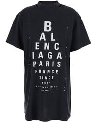 Balenciaga - Eye-Test Oversized T-Shirt, 100% Cotton - Lyst