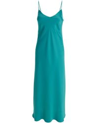 Plain - Light Slip Dress With V Neckline - Lyst