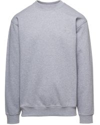 A.P.C. - 'rene' Gey Crewneck Sweatshirt With Apc X Jw Anderson Embroidery In Cotton Man - Lyst