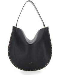 Isabel Marant - 'Oskan Hobo' Shoulder Bag With Studs Trim - Lyst