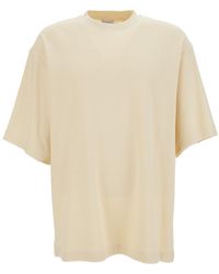 Burberry - Crewneck T-Shirt With Equestrian Knight Print - Lyst