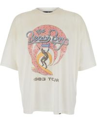 Represent - T-Shirt With Chest Logo And Back Patch - Lyst
