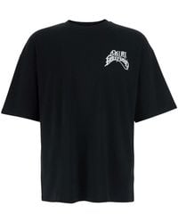 Amiri - T-Shirt With Round Neck And Logo On The Front - Lyst