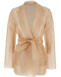 Antonelli - James Organza Jacket With Long Sleeves And Silk Front - Lyst