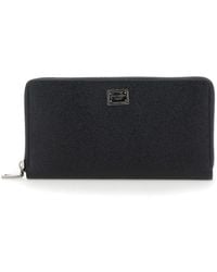 Dolce & Gabbana - Portafoglio Con Placca Logo Sul Fronte - Lyst