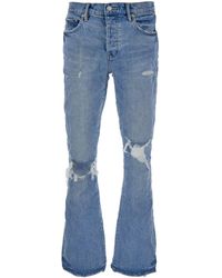 Purple Brand - Brand Light Flared Jeans With Rips - Lyst