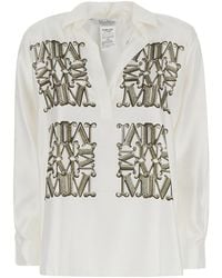 Max Mara - Elegant Shirt With Collar And Long Sleeves - Lyst
