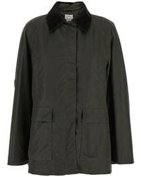 TOTEME - Giubbotto Con Colletto A Coste E Doppio Spacco Sul Retro - Lyst