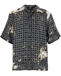 Tシャツ・カットソー AMIRI Bleach Bandana Patch Tee AMIRI Black Bandana Bleach T-Shirt Amiri