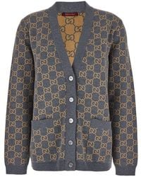 Gucci - Cardigan Reversibile Con Scollo A V - Lyst