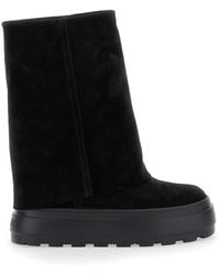 Casadei - Stivaletto Risvoltato Con Platform - Lyst