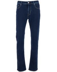 Jacob Cohen - Jeans Bard With Belt Loops And Logo Patch On The Back - Lyst