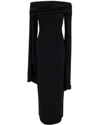 Solace London - 'Arden' Long Dress With Extra Long Dress - Lyst