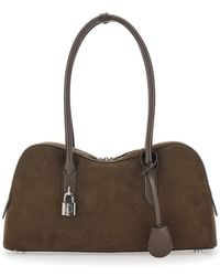 Stella McCartney - Shoulder Bag 'Padlock' With Ecoleather Logo Detail Br - Lyst