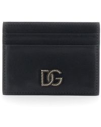 Dolce & Gabbana - Card Holder With Logo Plaque On The Front - Lyst