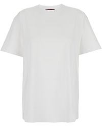 Gucci - Crewneck T-Shirt With Tonal Gg Embroidery On The Front - Lyst