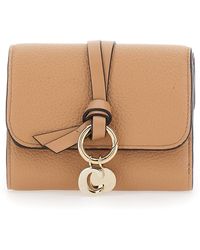 Chloé - Chloã Small Tri-Fold Wallet With Charm On The Front And Magnetic Closure - Lyst