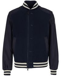 Moncler - Cardigan With Zip And High Collar - Lyst