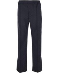 Gucci - Pantaloni Dritti Gg Supreme Jacquard - Lyst