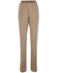 Tom Ford - Pants With Elasticated Waist With Logo Lettering - Lyst