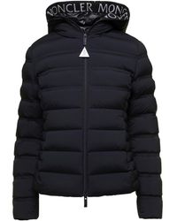 Moncler - 'Alete' Down Jacket With Logo Lettering On Hood - Lyst