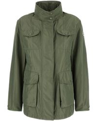 Moncler - Jacket With Detachable Hood And Patch Pockets - Lyst