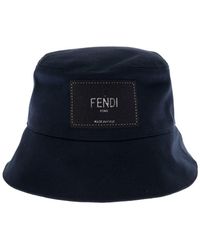 Mens Accessories Hats Fendi Synthetic Mans Bicolor Nylon Hat in Brown for Men 