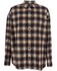 Juun.J Argyle Damage Check Shirt in Blue for Men | Lyst