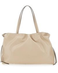 Tory Burch - Shoulder Bag Ella With Drawstring Closure And Logo Embossed - Lyst