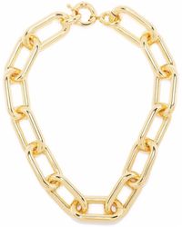 FEDERICA TOSI - 'norah' Gold-plated Chain Necklace Woman - Lyst