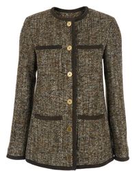 Golden Goose - Crew Neck Jacket With Front Patch Pockets - Lyst
