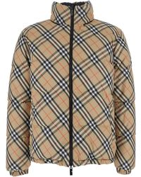 Burberry - Reversible Down Jacket With All-Over Check Motif - Lyst