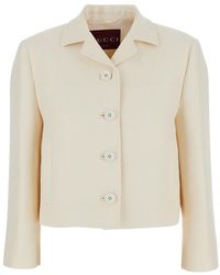 Gucci - Jacket With Notched Revers - Lyst