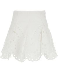Charo Ruiz - 'Sail' Skirt With A-Line Design And Scalloped Hem - Lyst