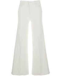 Mother - The Twister Sneak Jeans With Belt Loops And Wide Leg - Lyst