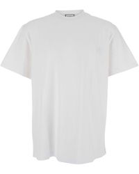 WOOYOUNGMI - T-Shirt Girocollo Con Logo Lettering Sul Retro - Lyst