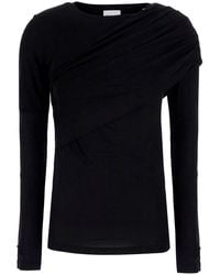Isabel Marant - Dressi-Ga Top With Long Sleeves And Round Neckline - Lyst