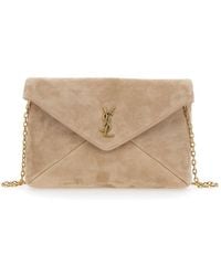 Saint Laurent - Clutch With Chain-Link Shoulder Strap And Cassandr - Lyst