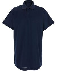 Balenciaga - Polo Shirt With Embroidered Logo On The Front - Lyst