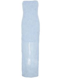 ROTATE BIRGER CHRISTENSEN - Long Dress Mesh Tube Dress - Lyst