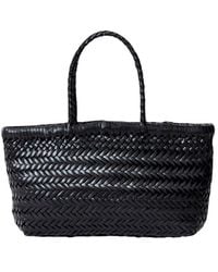Dragon Diffusion - Borsa A Spalla 'Flat Gora' Mini Con Due Manici Superi - Lyst