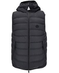 Moncler - 'Nubiera' Sleeveless Down Jacket With Tonal Logo Patch I - Lyst