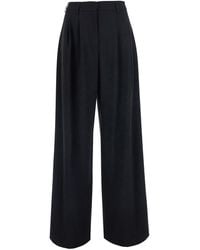Le Plain - Pants With Front Pleats - Lyst