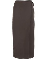 DUNST - Skirt With Side Closure With Laces - Lyst