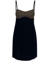 Michael Kors - Mini Dress With Cut-Out And Rhinestones - Lyst