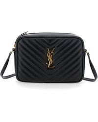 Saint Laurent - 'Lou' Crossbody Bag With Cassandre - Lyst