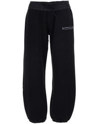 Moncler - Pants With Elasticated Waist And Logo Lettering On The F - Lyst