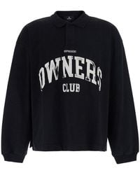 Represent - Owners Rugby Top With Polo Collar And Long Sleeves - Lyst