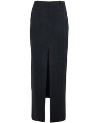 Tom Ford - Long Skirt With Concealed Side Zip Closure And Single Front Slit - Lyst